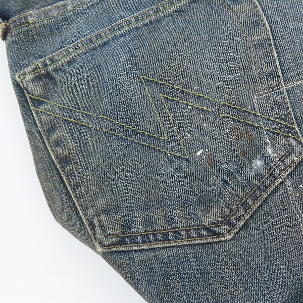 実際に弊社で買取させて頂いたNEIGHBORHOOD ネイバーフッド RUST.SAVAGE.NARROW/14OZ-PT デニムパンツ ジーンズ リペア加工 132DCNH-PTM21 Sの画像 8枚目