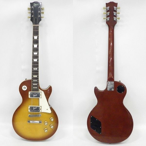 実際に弊社で買取させて頂いた★【難有り】Greco/グレコ レスポールスタンダードType ワッカロゴ ボルトンネック エレキギター ハードケース付の画像 1枚目