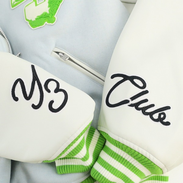 実際に弊社で買取させて頂いたY-3/ワイスリー アディダス×ヨウジヤマモト プリマロフト Letterman Jacket/レターマンジャケット スタジャン IQ2134/2XLの画像 7枚目