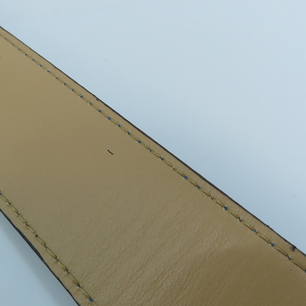 実際に弊社で買取させて頂いたWACKO MARIA/ワコマリア GUILTY PARTIES PYTHON LEATHER BELT/パイソンレザーベルト ブルー 36の画像 5枚目