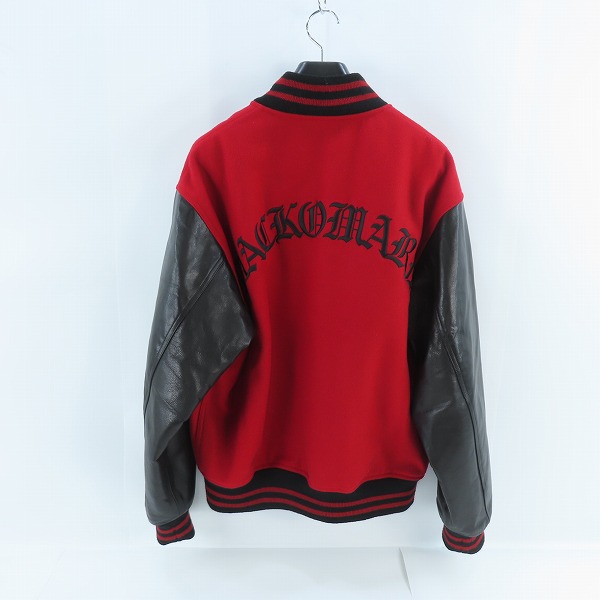 実際に弊社で買取させて頂いた【未使用】WACKO MARIA/ワコマリア 24FW LEATHER VARSITY JACKET スタジャン 24FW-WMO-BL16/Lの画像 1枚目