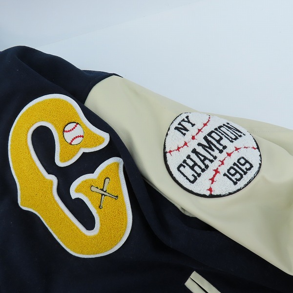 実際に弊社で買取させて頂いたChampion/チャンピオン HERITAGE/ヘリテイジ ワッペン 刺繍 スタジャン C3-A610/XLの画像 6枚目