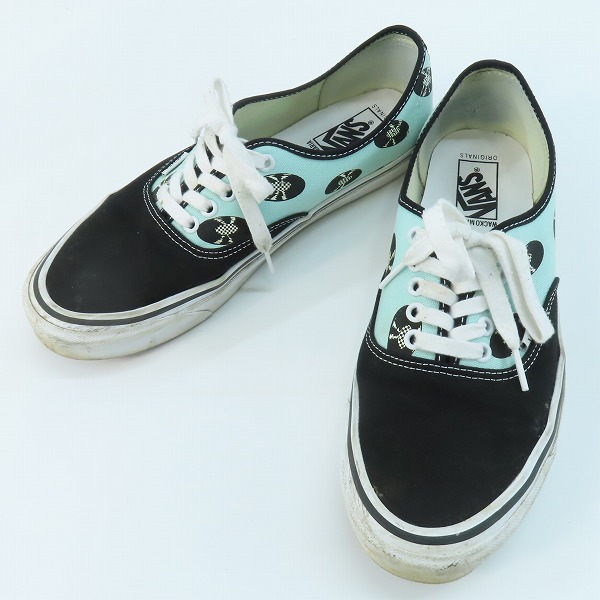 実際に弊社で買取させて頂いたVANS×WACKO MARIA/バンズ×ワコマリア Og Authentic Lx ローカットスニーカー レコード柄 ライトブルー/29