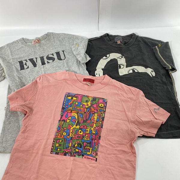 実際に弊社で買取させて頂いた【おまとめ】EVISU/エヴィス 半袖Tシャツの画像 1枚目