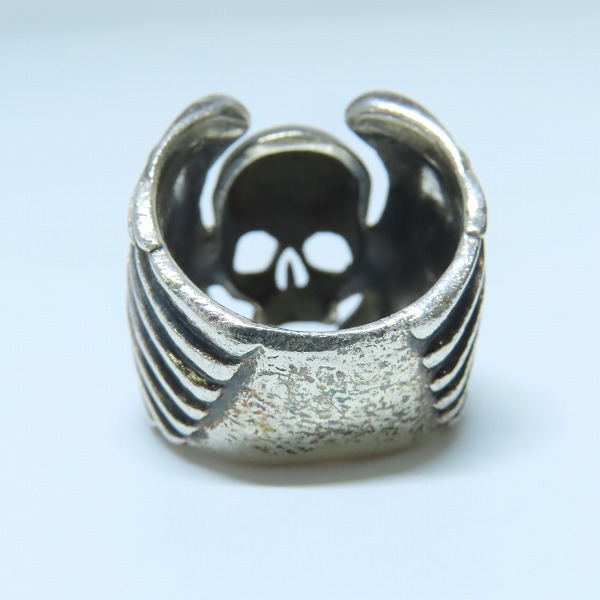 実際に弊社で買取させて頂いたLION HEART/ライオンハート ウイングスカルリング 12.5-15号の画像 3枚目