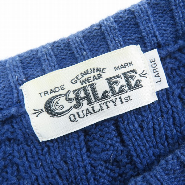 実際に弊社で買取させて頂いたCALEE/キャリー ニット/セーター ネイビー /Lの画像 2枚目