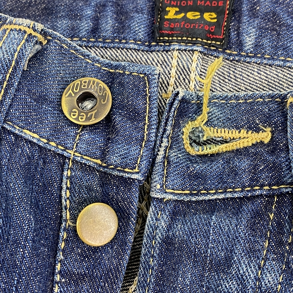実際に弊社で買取させて頂いたLee/リー Lot 3101 1944年復刻モデル COWBOY デニムパンツ/28✕33の画像 7枚目