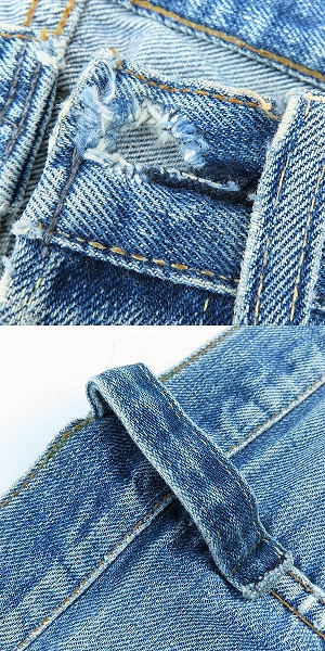 実際に弊社で買取させて頂いたLEVI'S/リーバイス 501 66前期 ボタン裏刻印6 足長R ビッグE ヴィンテージ/ビンテージ デニムパンツの画像 8枚目