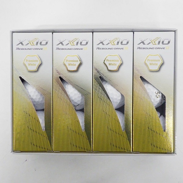実際に弊社で買取させて頂いた【未使用】DUNLOP/ダンロップ XXIO/ゼクシオ REBOUND DRIVE Ⅱ ゴルフボール プレミアムホワイト 1ダース