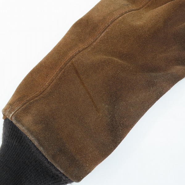 実際に弊社で買取させて頂いたSchott/ショット USA製 Lot5151 スエード レザー ジップアップ ジャケット/ブルゾン /38の画像 7枚目