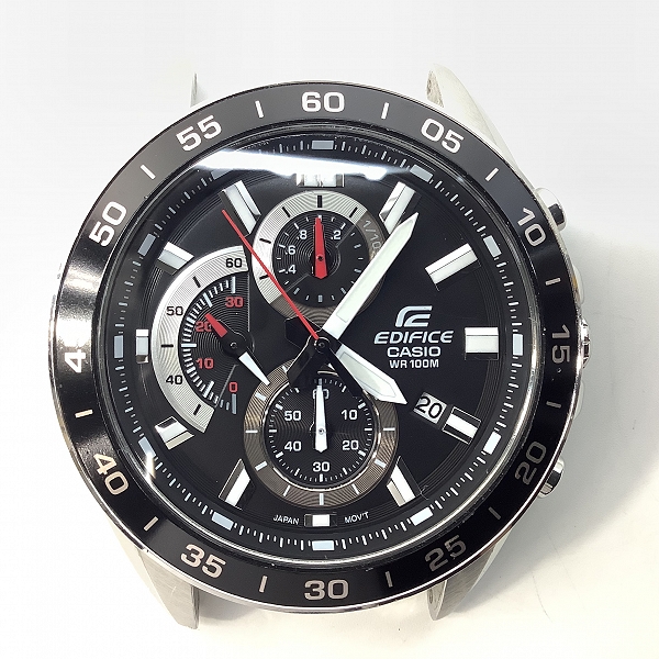 実際に弊社で買取させて頂いた【ケースのみ】CASIO/カシオ エディフィス クロノグラフ 黒文字盤 クォーツ/EFV-550