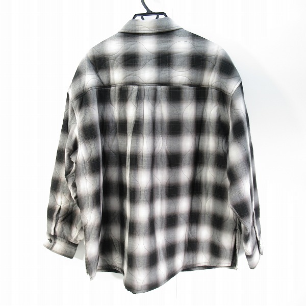 実際に弊社で買取させて頂いたCOOTIE/クーティー Ombre Check Quilting CPO Jacket/オンブレチェック キルティング CPOジャケット/Lの画像 1枚目