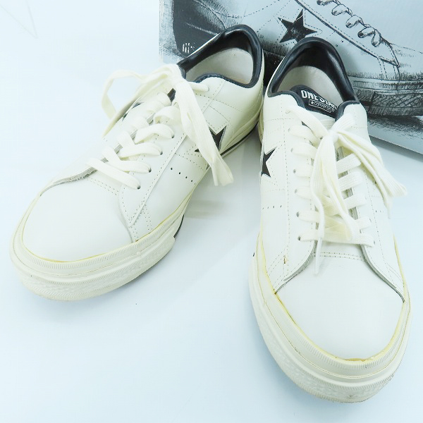 実際に弊社で買取させて頂いたCONVERSE/コンバース ONE STAR/ワンスター スニーカー 白黒 1C043/26