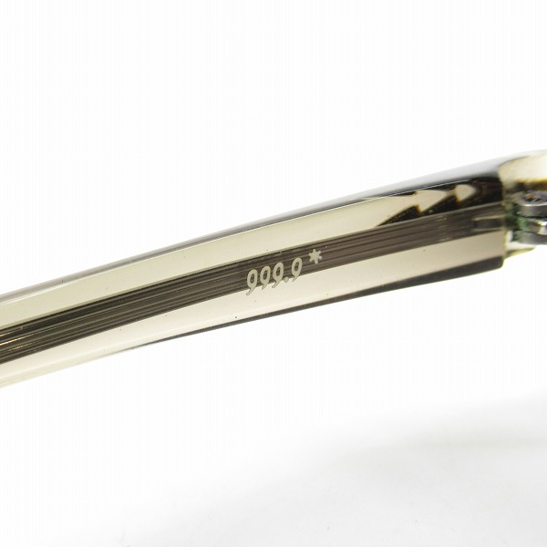 実際に弊社で買取させて頂いた999.9/フォーナインズ 度入り 眼鏡/メガネフレーム アイウェア フルリム NP-51の画像 4枚目