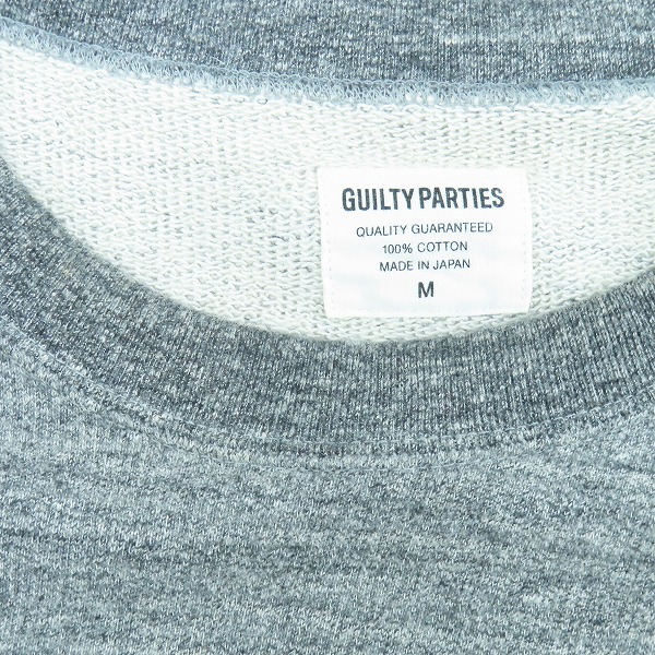 実際に弊社で買取させて頂いたWACKO MARIA/ワコマリア GUILTY PARTIES ロゴスウェット/トレーナー グレー/Mの画像 4枚目