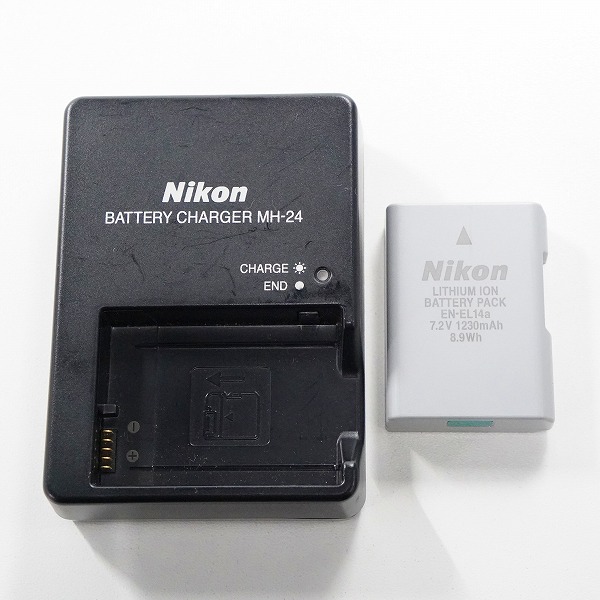 実際に弊社で買取させて頂いたNikon/ニコン EN-EL14a/MH-24 純正品 バッテリー バッテリーチャージャー 充電器 セット 動作確認済みの画像 1枚目