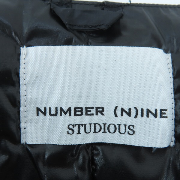 実際に弊社で買取させて頂いたNUMBER (N)INE/ナンバーナイン STUDIOUS×TAION 超撥水ダウンベストの画像 2枚目