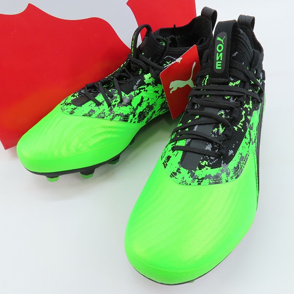 実際に弊社で買取させて頂いた【未使用】PUMA/プーマ PUMA ONE/プーマ ワン 19.1 HG グリーンゲッコ サッカー スパイク 105480-02/26