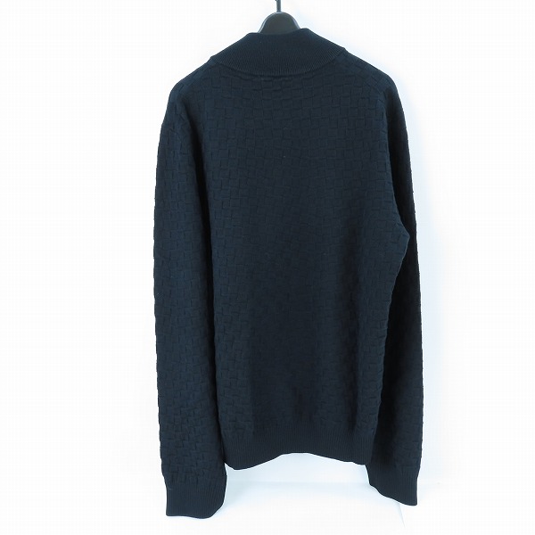 実際に弊社で買取させて頂いた【JPタグ】 LOUIS VUITTON/ルイヴィトン ダミエ柄 ジップアップ ウール カーディガン RM202Q VOR HJN41W XXLの画像 1枚目