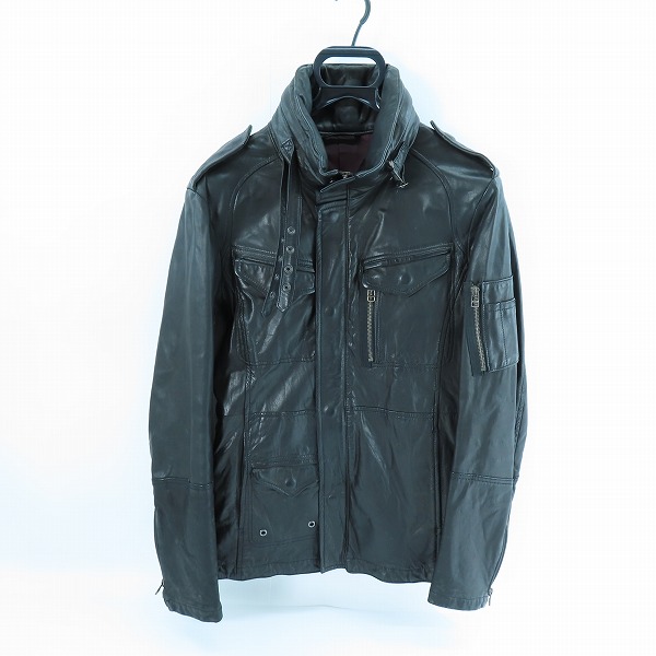 実際に弊社で買取させて頂いた【難有】Kyoji Maruyama/キョウジマルヤマ 牛革 レザージャケット/3
