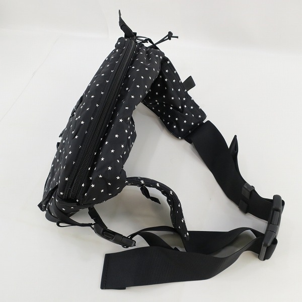 実際に弊社で買取させて頂いたHEAD PORTER/ヘッドポーター WAIST BAG ウエストバッグ 鞄 スター ブラックの画像 7枚目