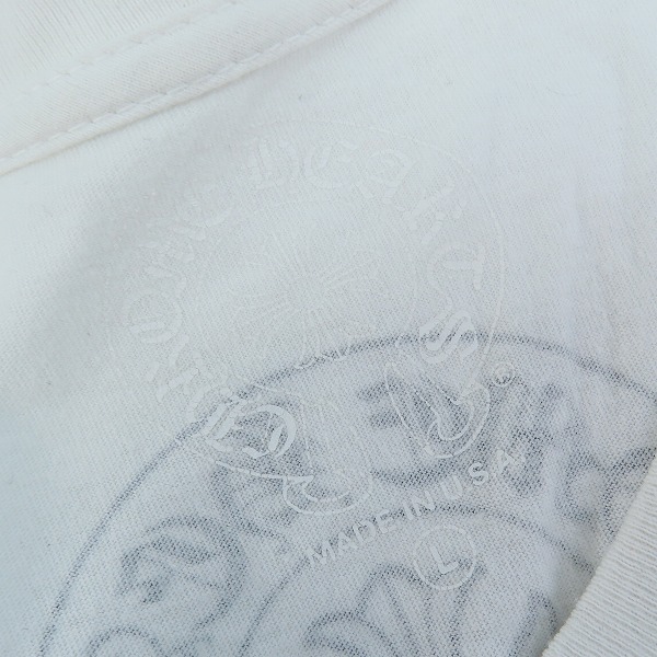 実際に弊社で買取させて頂いた【JPタグ】CHROME HEARTS/クロムハーツ Tバー 胸ポケットTシャツ ホワイト Lの画像 2枚目
