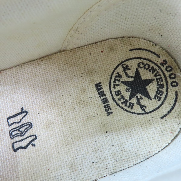 実際に弊社で買取させて頂いたCONVERSE/コンバース ALL STAR レザー ローカットスニーカー C-2000 6.5の画像 7枚目