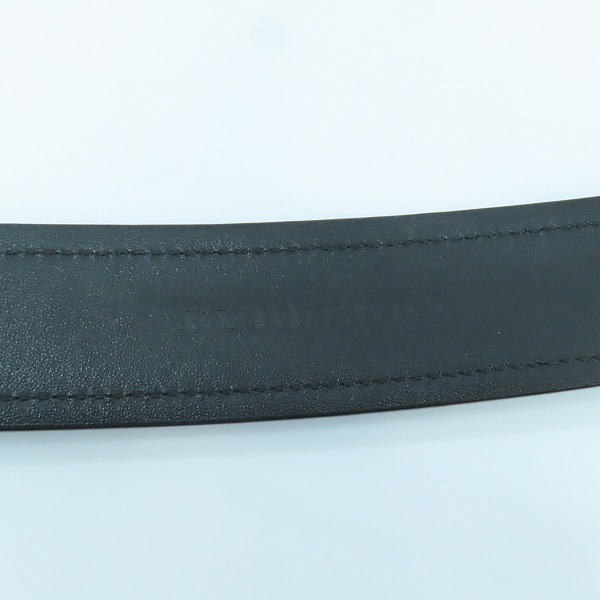 実際に弊社で買取させて頂いたBURBERRY/バーバリー ロゴ メタルバックル レザー ベルトの画像 6枚目