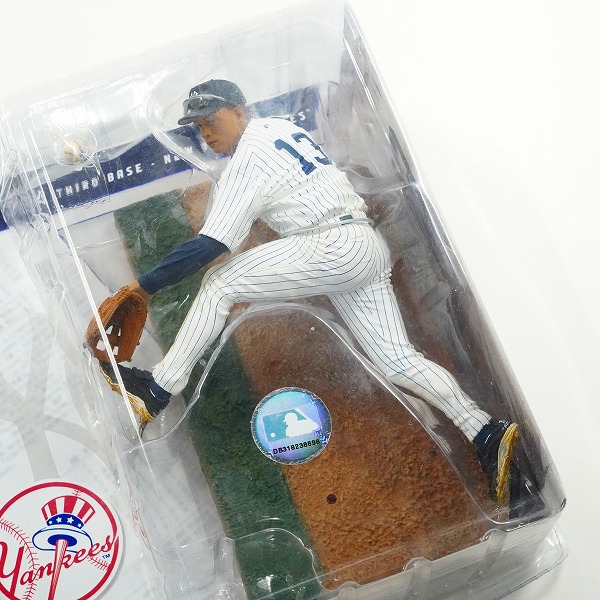 実際に弊社で買取させて頂いた【未開封】McFARLANE TOYS/マクファーレントイズ ニューヨーク・ヤンキース #13 アレックス・ロドリゲス フィギュアの画像 2枚目