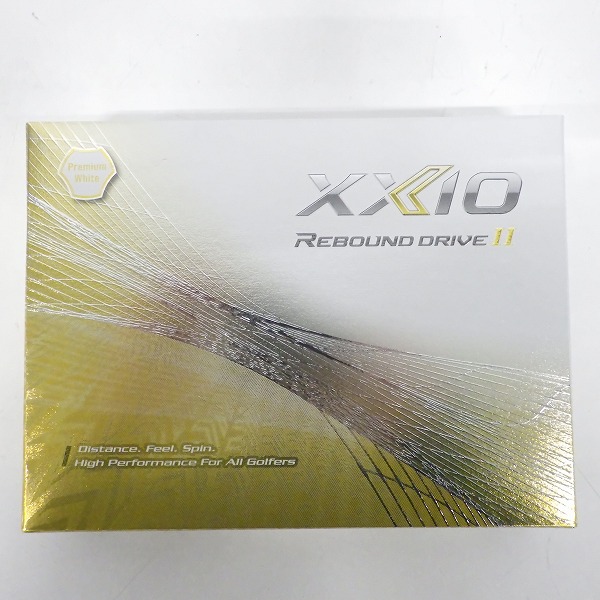 実際に弊社で買取させて頂いた【未使用】DUNLOP/ダンロップ XXIO/ゼクシオ REBOUND DRIVE Ⅱ ゴルフボール プレミアムホワイト 1ダースの画像 2枚目