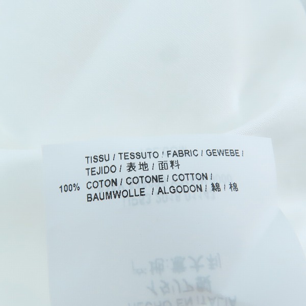 実際に弊社で買取させて頂いた(2)【未使用】SAINT LAURENT/サンローラン 19SS プレーン 長袖シャツ 536096 Y216W/36の画像 5枚目