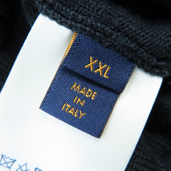 実際に弊社で買取させて頂いた【JPタグ】 LOUIS VUITTON/ルイヴィトン ダミエ柄 ジップアップ ウール カーディガン RM202Q VOR HJN41W XXLの画像 3枚目