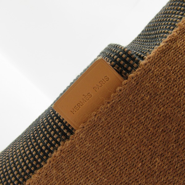 実際に弊社で買取させて頂いたHERMES/エルメス サクソーPM バケツ型 ハンドバッグ トワルアッシュブラウンの画像 3枚目