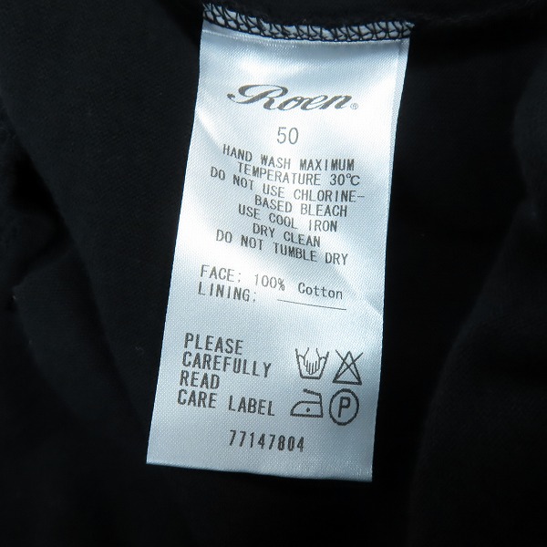 実際に弊社で買取させて頂いた（1）Roen×Disney/ロエン×ディズニー ハロウィン限定 ミッキーマウス 77147804 /50の画像 4枚目