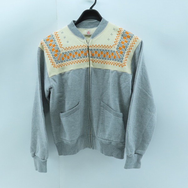 実際に弊社で買取させて頂いたTHE FLAT HEAD/フラットヘッド ジップアップ スウェット グレー/M 38-40
