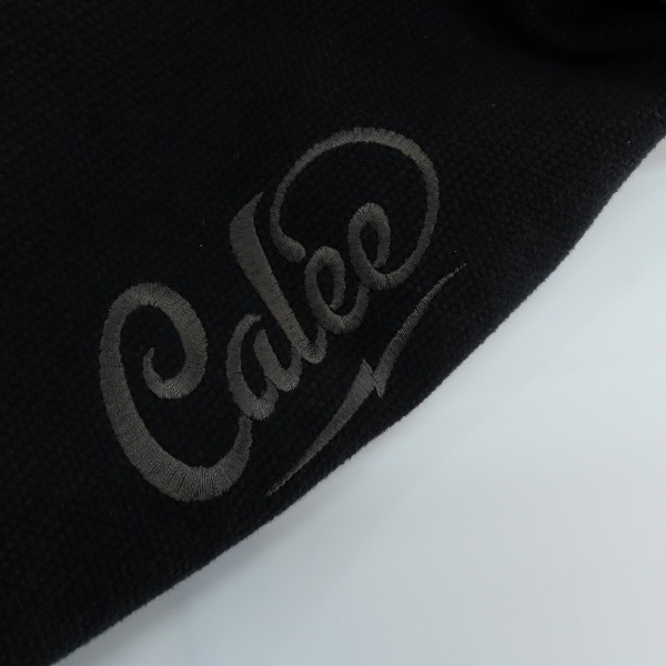 実際に弊社で買取させて頂いたCALEE/キャリー 22AW 065 Logo embroidery sports type jacket/キャンバス レザー切り替え スポーツタイプ ジャケット/XLの画像 9枚目