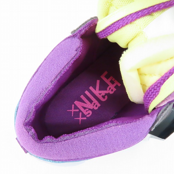 実際に弊社で買取させて頂いた【未使用】 NIKE×KAWS×sacai/ナイキ×カウズ×サカイ BLAZER LOW/ブレーザーロー パープルダスク DM7901-500/27の画像 4枚目