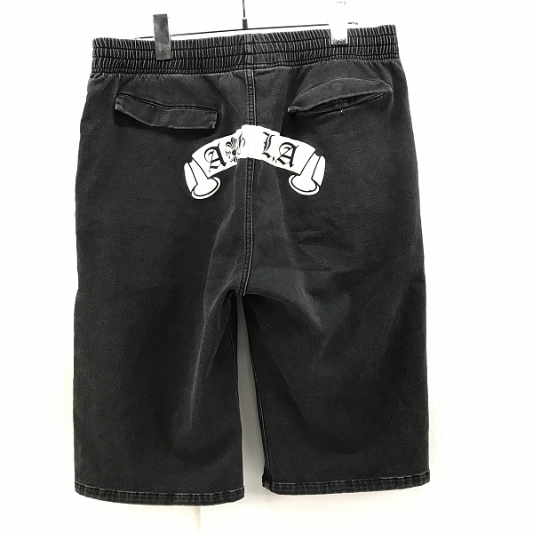 実際に弊社で買取させて頂いたA＆G/エーアンドジー LA スクロールラベル ハーフパンツ Lの画像 1枚目