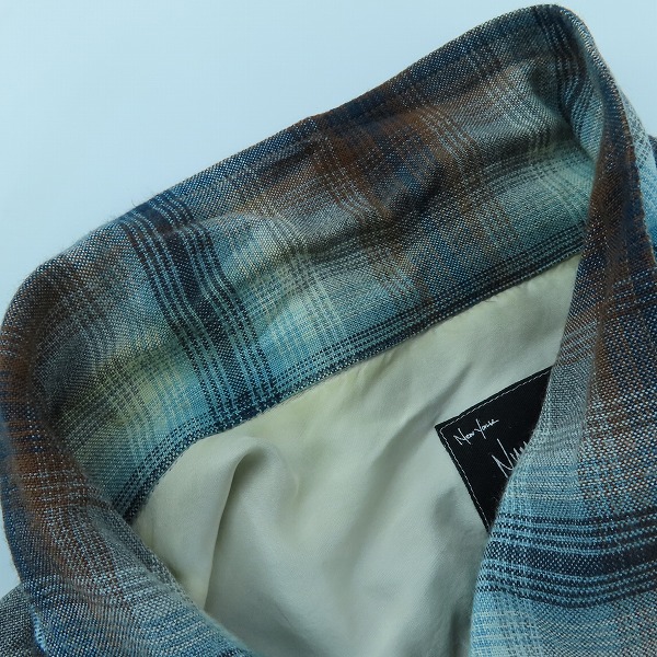 実際に弊社で買取させて頂いたNUMBER (N)INE/ナンバーナイン チェック柄 ネルシャツ 2の画像 7枚目