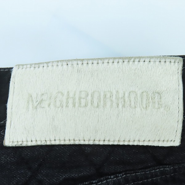 実際に弊社で買取させて頂いたNEIGHBORHOOD/ネイバーフッド 22AW BI SAVAGE DENIM SKINNY PT.CO サベージ デニム スキニー パンツ 222XBNH-PTM10/Lの画像 3枚目
