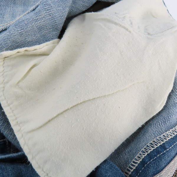 実際に弊社で買取させて頂いたEVISU/エヴィス Lot2005 カモメプリント/刺繍 デニム ハーフパンツ/36の画像 8枚目