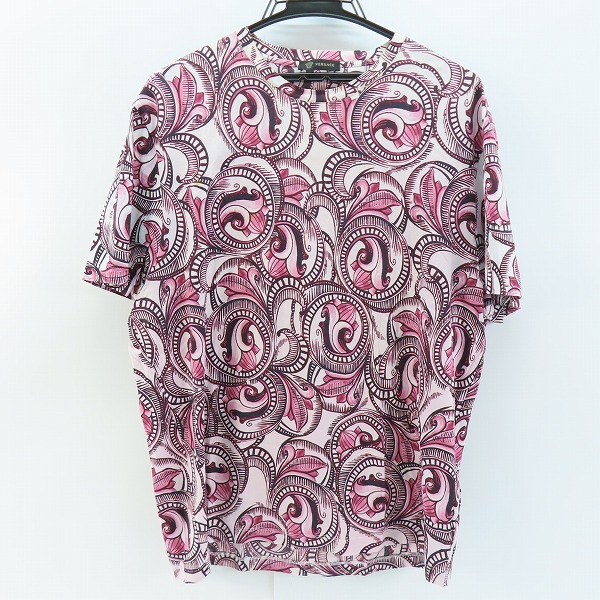 実際に弊社で買取させて頂いた【JPタグ】VERSACE/ヴェルサーチ 総柄 Tシャツ A76113 /L