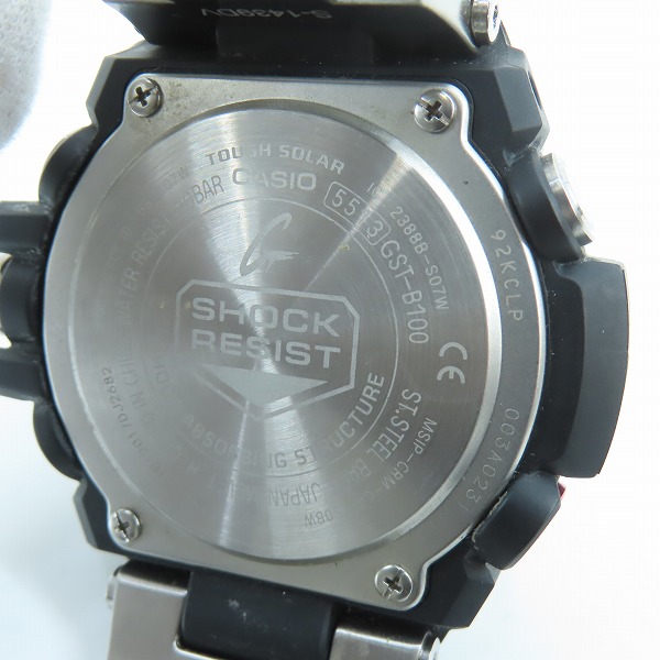 実際に弊社で買取させて頂いたG-SHOCK/Gショック G-STEEL/Gスチール Bluetooth搭載 タフネスクロノグラフ タフソーラー GST-B100D-1AJFの画像 4枚目