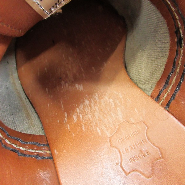 実際に弊社で買取させて頂いたRED WING/レッドウィング 旧羽タグ フォアマン レザーシューズ 8100/8Dの画像 6枚目