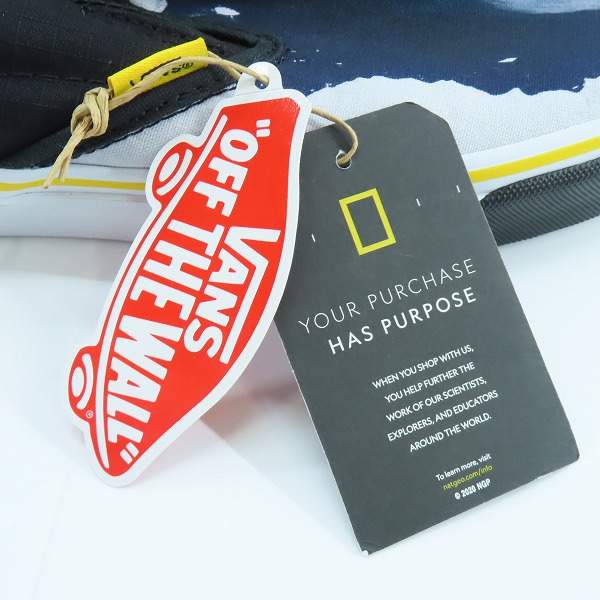 実際に弊社で買取させて頂いた【未使用】 VANS/バンズ NATIONAL GEOGRAPHIC クラシックスリッポン VN0A4U38WT3/28.5の画像 8枚目