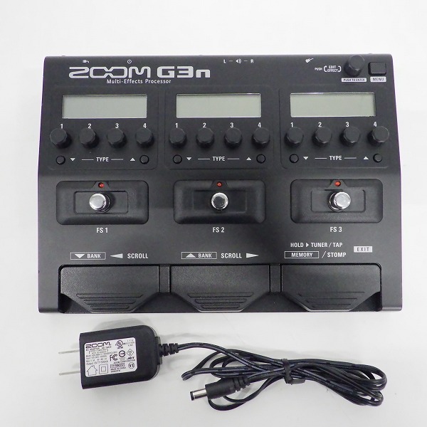実際に弊社で買取させて頂いた【美品】ZOOM/ズーム G3n v2.20 ギター用 マルチエフェクター ACアダプター付/簡易動作確認済
