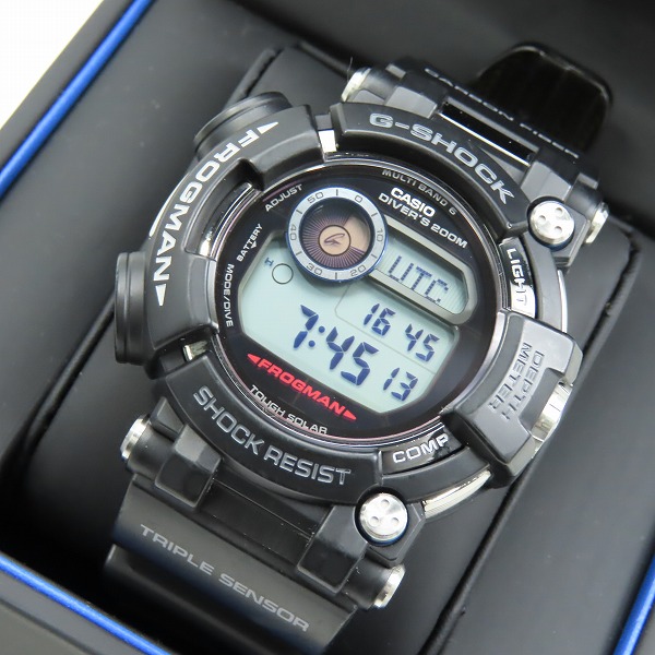 実際に弊社で買取させて頂いたG-SHOCK/Gショック FROGMAN/フロッグマン MASTER OF G/マスターオブG タフソーラー GWF-D1000-1JF