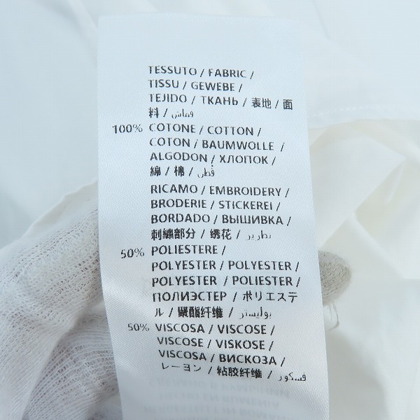 実際に弊社で買取させて頂いたALEXANDER MQUEEN/アレキサンダーマックイーン 刺繍デザイン ボタンシャツ /15++の画像 4枚目