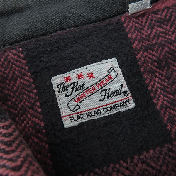 実際に弊社で買取させて頂いたTHE FLAT HEAD/フラットヘッド WINTER WEAR チェック柄 ネルシャツ/38の画像 2枚目