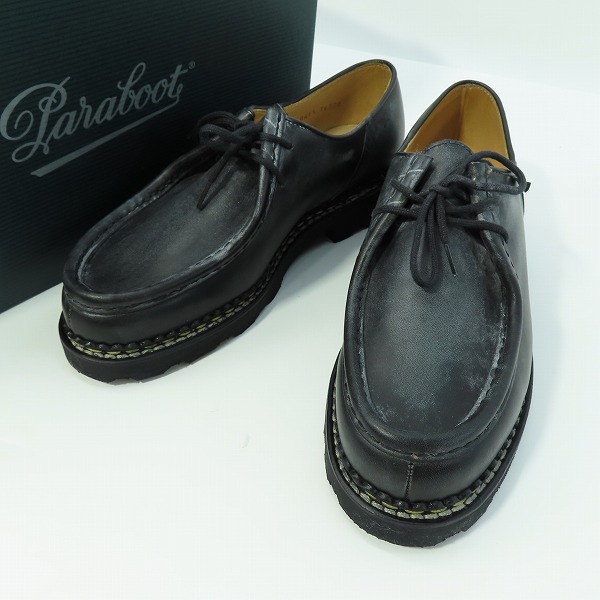 実際に弊社で買取させて頂いたPARABOOT/パラブーツ MICHAEL MARCHE Ⅱ/ミカエル レザーシューズ 715604/41.5